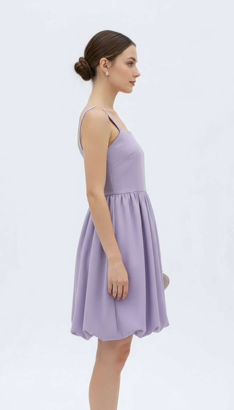 Lilac Balloon Dress